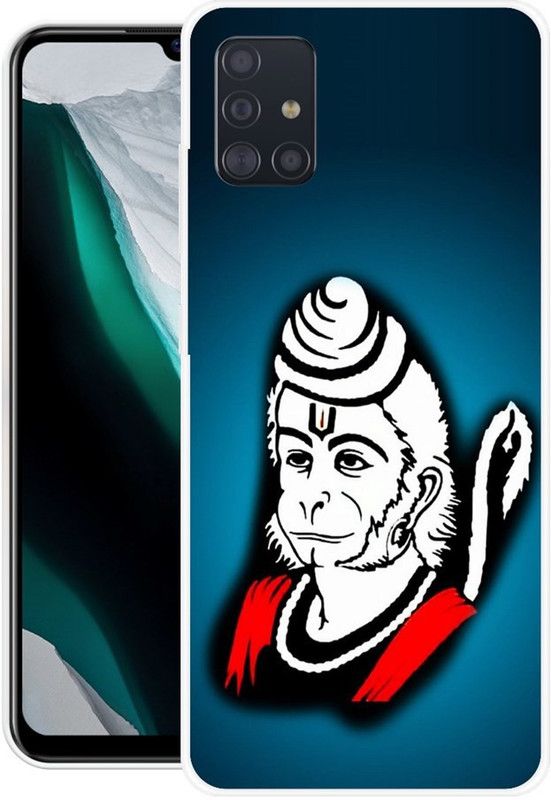 PINKZAP Back Cover for Samsung Galaxy M51  (Blue, White, Grip Case, Silicon, Pack of: 1)