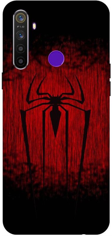 SSMORYA Back Cover for Realme 5, Realme 5s, Realme 5i (Red Spider) Printed Back Cover  (Multicolor, Waterproof, Pack of: 1)