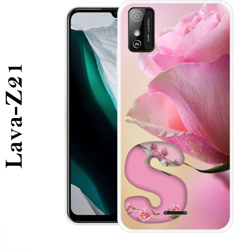 SIMAWAT Back Cover for Lava Z21  (Beige, Pink, Grip Case, Silicon)