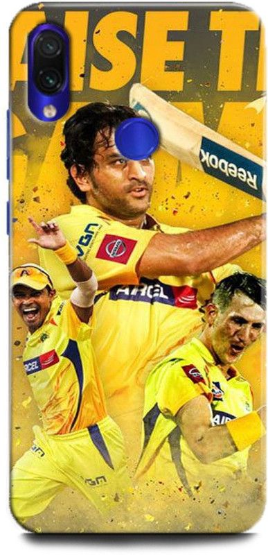 INDICRAFT Back Cover for Redmi Note 7 MS DHONI, CSK, CRICKETER, SPORTS, IPL  (Multicolor, Hard Case, Pack of: 1)