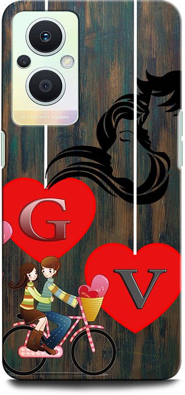 ORBIQE Back Cover for OPPO F21 Pro 5G GV, G LOVE V, V LOVE G, G LETTER, V LETTER, GV NAME  (Multicolor, Hard Case, Pack of: 1)