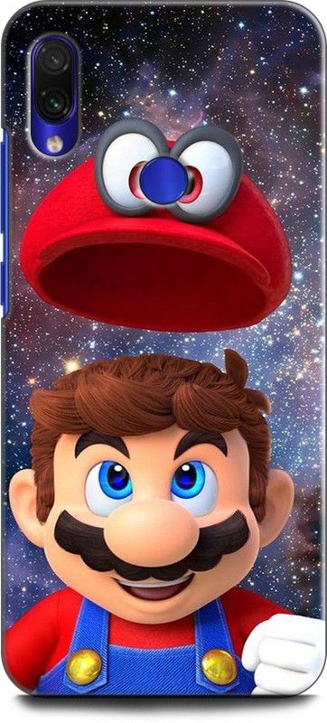 Wall Art Back Cover for Redmi Note 7S MARIO,CARTOON, EMOJI, FUNNY, ABSTRACT, PETRIC  (Multicolor, Dual Protection, Pack of: 1)