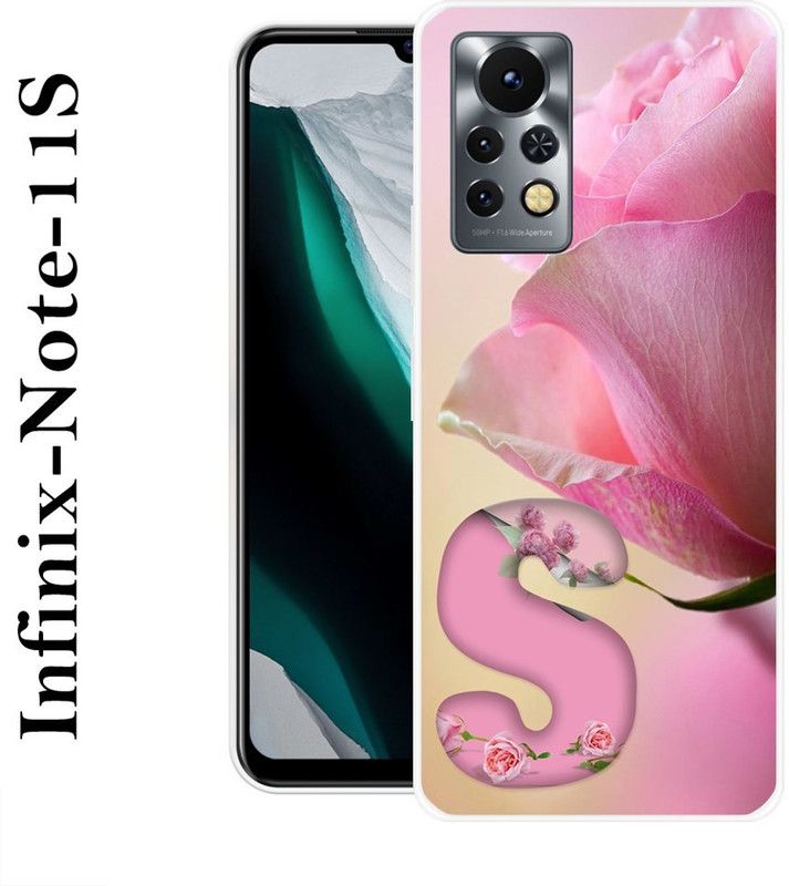 LOVETHINK Back Cover for Infinix Note 11s  (Pink, Beige, Grip Case, Silicon)