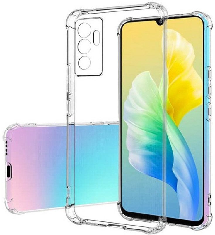 S-Softline Back Cover for Vivo Y75 4G, Transparent PC Back TPU  (Transparent)
