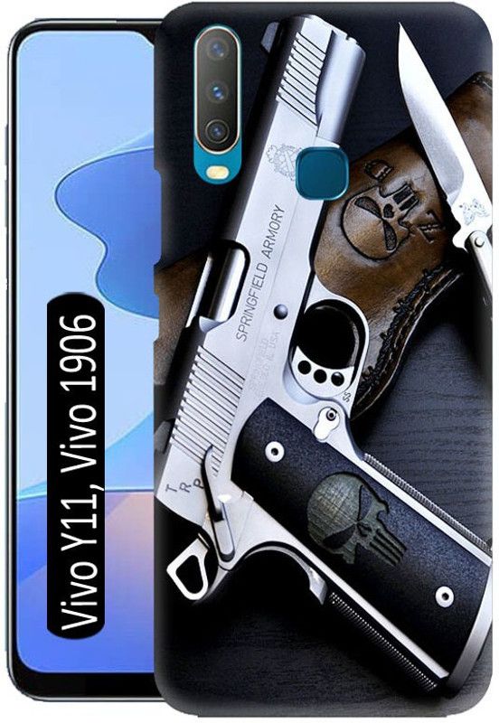 LEEMARA Back Cover for Vivo Y11 (2019), Vivo Y11, Vivo 1906  (Multicolor, 3D Case, Pack of: 1)