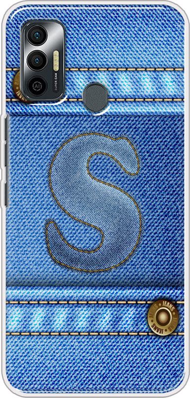 SmartGoldista Back Cover for Tecno Spark 7  (Blue, Flexible, Silicon)