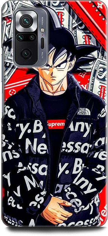 KEYCENT Back Cover for REDMI Note 10 Pro Max SUPREME, SWAG, SPORT, GOKU, DRAGON BALL Z, ANIME, VEGETA, NARUTO  (Multicolor, Pack of: 1)
