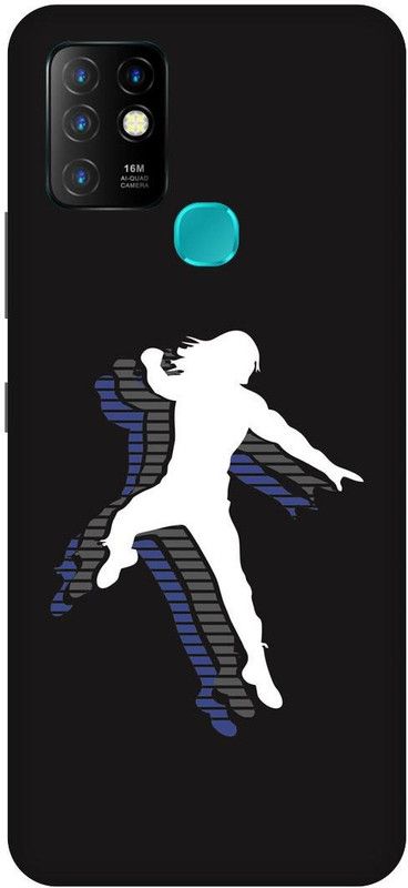 FIKORA Back Cover for Infinix Hot 10, X682B, ROMAN, REIGNS, WWE, WRESTLER, WORKOUT  (Black, Hard Case, Pack of: 1)