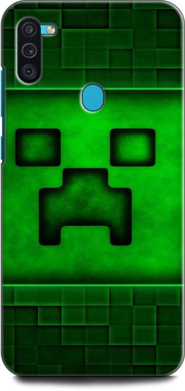 Afterglow Back Cover for SAMSUNG Galaxy M11 MINECRAFT CREEPER, CPEEPER HD, MOJANG, PS4, XBOX  (Multicolor, Shock Proof, Pack of: 1)