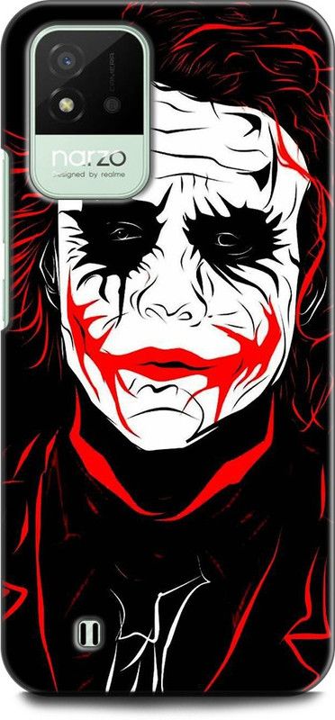Dronk Back Cover for Realme Narzo 50i, RMX3231 JOKER, BATMAN, HEATH LEDGER JOKER, DARK KNIGHT, WHY SO SERIOUS  (Multicolor, Dual Protection, Pack of: 1)