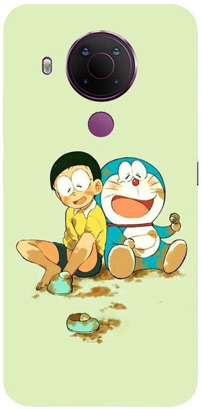 Skyhawk Back Cover for Nokia 5.4 Doraemon And Nobita  (Multicolor, Waterproof, Silicon, Pack of: 1)