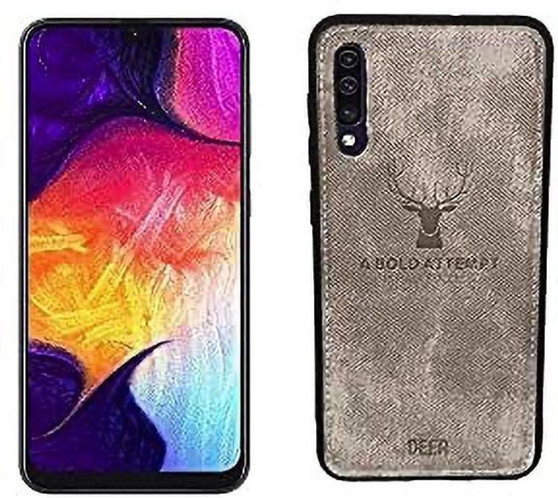 Searchingdude Back Cover for SAMSUNG GALAXY A50 Soft Fabric Case with Anti Slip Grip and Camera Protective Back Case, A50S, A30S  (Grey, Dual Protection, Silicon, Pack of: 1)