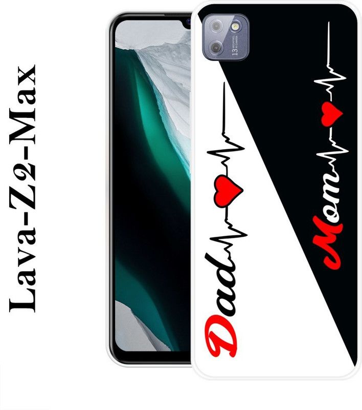 SIMAWAT Back Cover for Lava Z2 Max  (White, Black, Silicon)