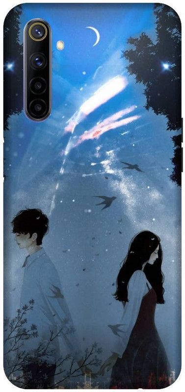 URCHIN Back Cover for Realme 6Anime, Love, Couple, Your Name, Anime couple  (Multicolor, Shock Proof, Pack of: 1)