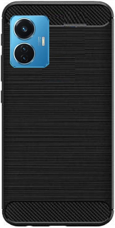 RK Seller Back Cover for Vivo T1 44W  (Black, Grip Case, Pack of: 1)