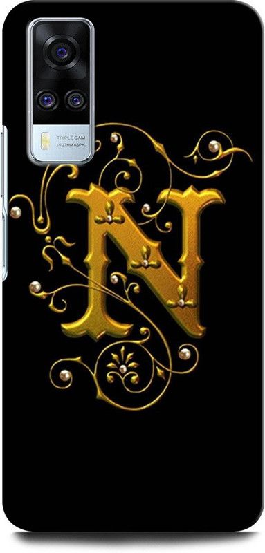 GRAFIQE Back Cover for Vivo Y31 V2036 N, N LETTER, N ALPHABET, N DESIGN  (Multicolor, Shock Proof, Pack of: 1)