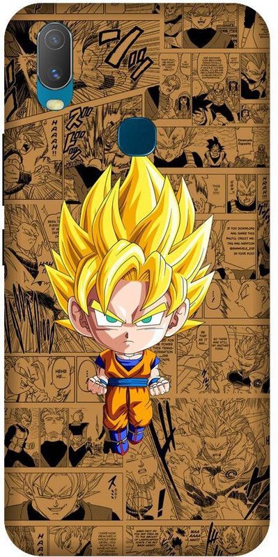 URCHIN Back Cover for Vivo Y11 Goku, Dragon Ball Z, Cartoon, Anime, Kame Hame, Super Saiyan  (Multicolor, Shock Proof, Pack of: 1)