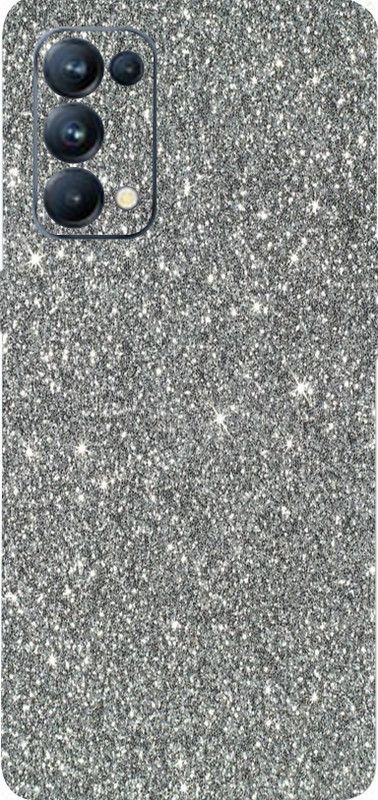 AsSkin Oppo Reno 5 Pro, oppo reno 5 pro Mobile Skin  (Ultra Super Grey Glitter With High Matte Finish..,)
