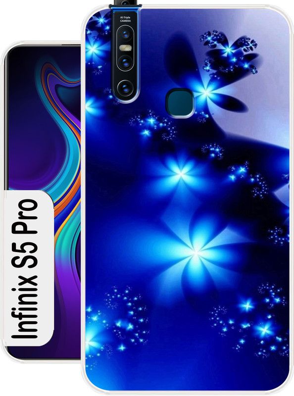 Allit Back Cover for Infinix S5 Pro  (Blue, Dual Protection, Silicon, Pack of: 1)