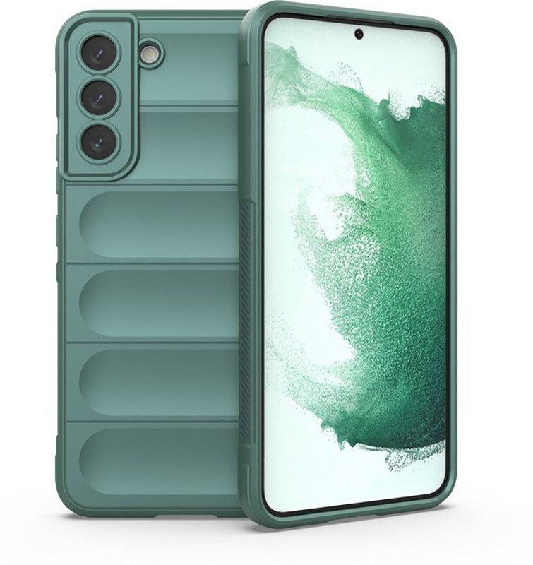 Cover Alive Back Cover for Samsung Galaxy S22 Plus  (Green, Camera Bump Protector, Pack of: 1)