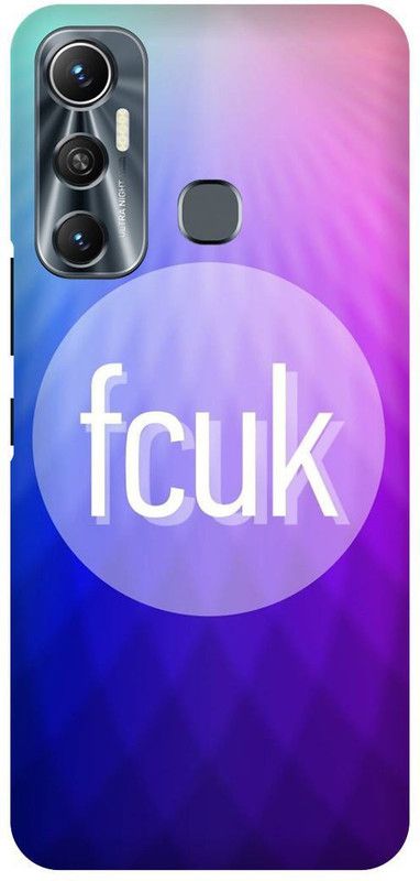 FIKORA Back Cover for Infinix Hot 11  (Purple, Pink, Hard Case, Pack of: 1)