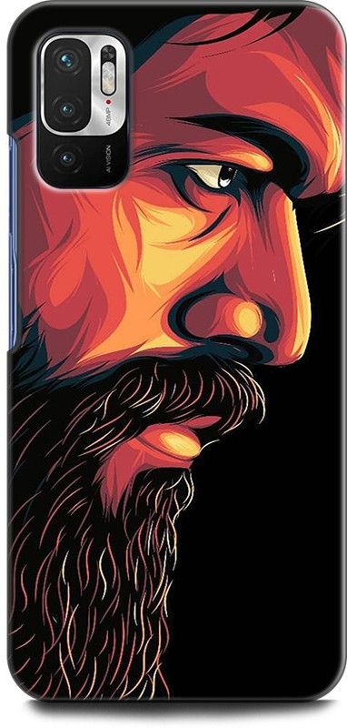 Wall Art Back Cover for REDMI Note 10T 5G KGF, ROCKY BHAI, YASH, NAVEEN KUMAR GOWDA, SOUTH STAR  (Multicolor, Dual Protection, Pack of: 1)