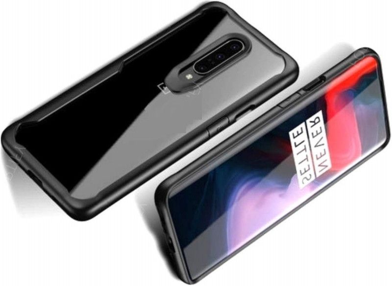CELLCAMPUS Back Cover for Redmi Note 8 Pro  (Transparent, Black, Grip Case, Pack of: 1)