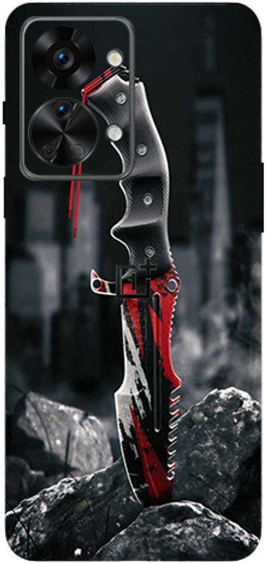 AsSkin OnePlus Nord 2T 5G, oneplus nord 2t 5g Mobile Skin  (Ultra Killer Knife High Gloss Finish).)