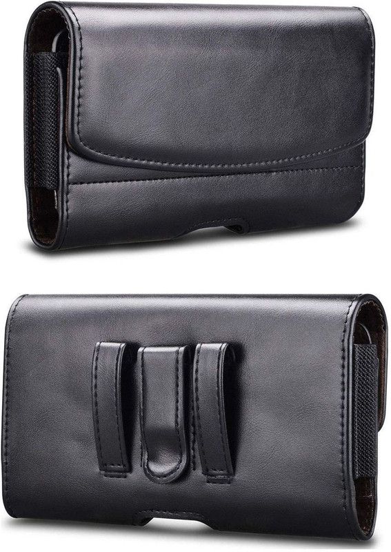 Cubix Pouch for Samsung Galaxy M10  (Black, Holster, Pack of: 1)
