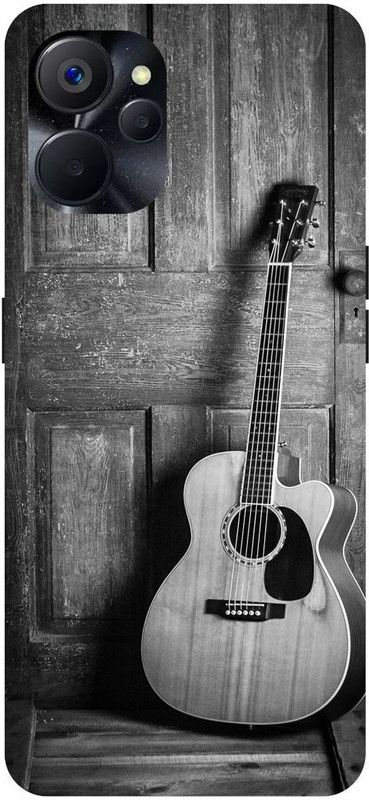 COVERJET Back Cover for REALME 9i 5G- RMX3612-GUITAR- MUSIC- LOVER- ART  (Silver, Hard Case)
