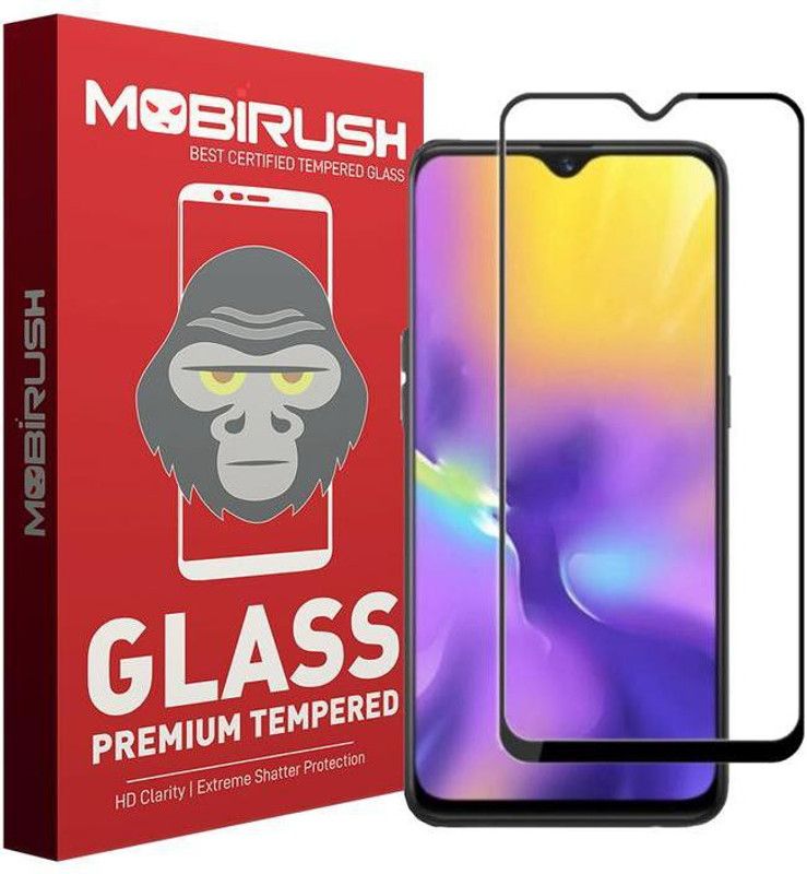 MOBIRUSH Edge To Edge Tempered Glass for Samsung Galaxy M20, Samsung Galaxy A10  (Pack of 1)