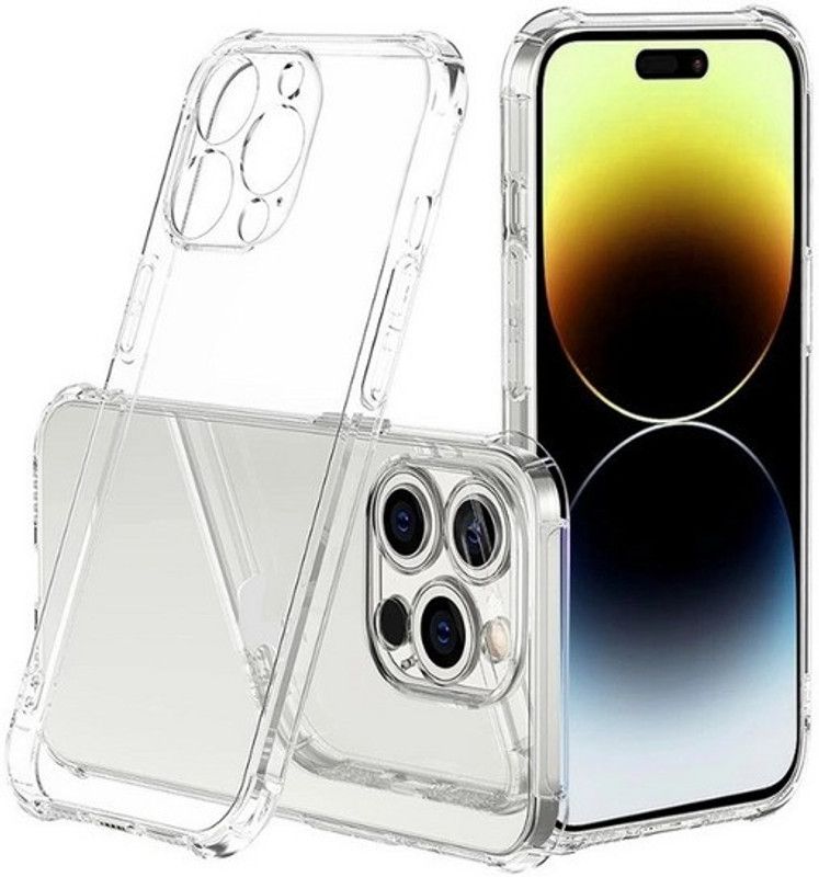 S-Softline Back Cover for Apple iphone 14 Pro, crystal clear view of your screen without the hassle  (Transparent, Pack of: 1)