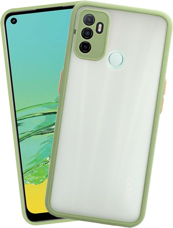 VAKIBO Back Cover for Oppo A33 2020, Smoke Frosted Back Case With Camera Protection Ring  (Green, Grip Case, Pack of: 1)
