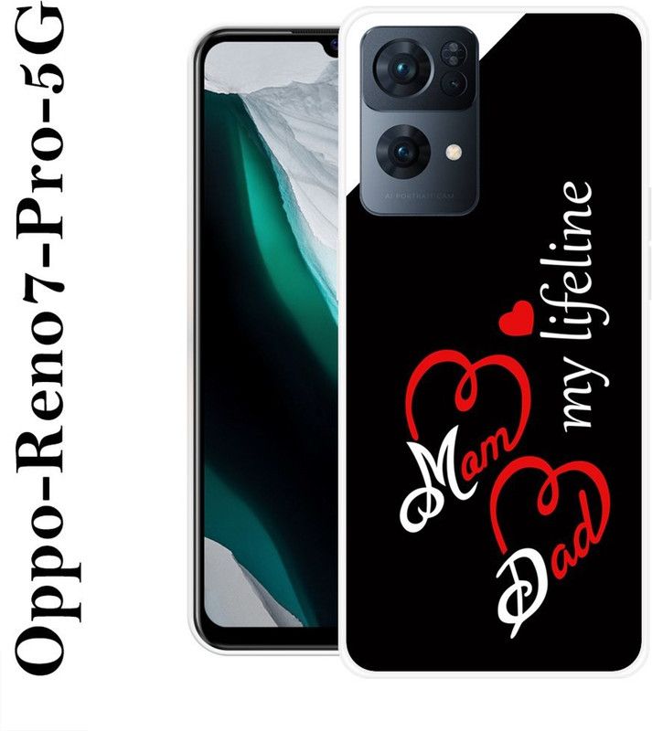 SHIVKUDI Back Cover for Oppo Reno7 Pro 5G  (Multicolor, Grip Case, Silicon)