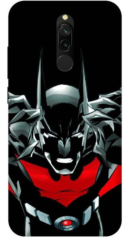 SSMORYA Back Cover for Mi Redmi 8 Batman Mask Printed Back Cover  (Multicolor, Waterproof, Pack of: 1)