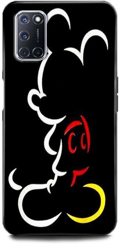 MP ARIES MOBILE COVER Back Cover for OPPO A52  (Black, Hard Case, Pack of: 1)