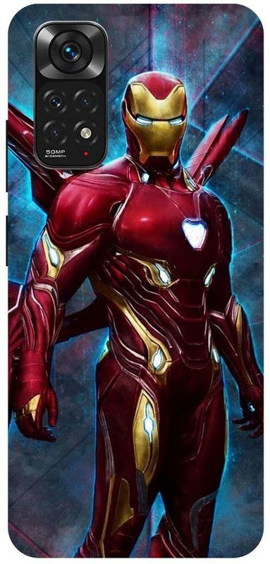 THE NARAYANA COLLECTIONS Back Cover for REDMI NOTE 11-IRONMAN,IRON,MAN,AVENGERS,ROBOT  (Multicolor, Hard Case, Pack of: 1)