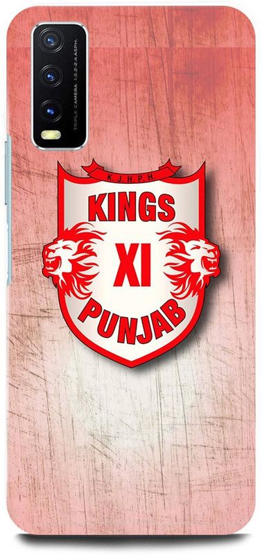 play fast Back Cover for Vivo Y20G, v2065 KINGS, 11, ELEVEN, PUNJAB, IPL, TEAM, LOGO  (Red, Hard Case, Pack of: 1)
