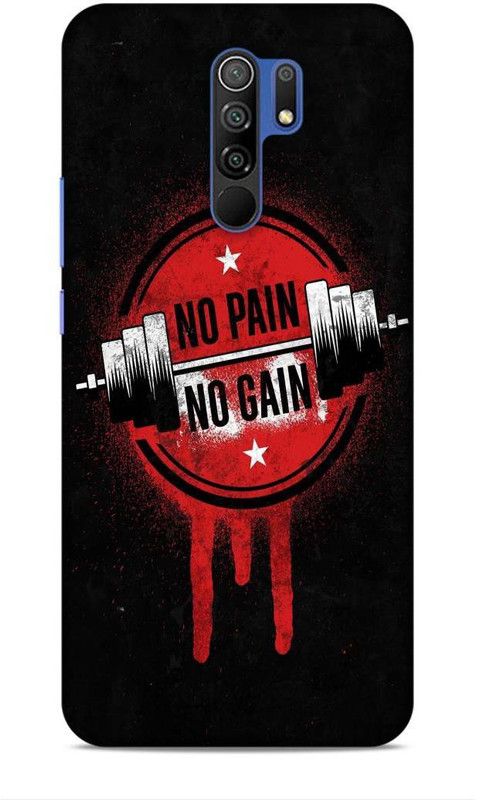 CRAFTARA Back Cover for Xiaomi Redmi 9 Prime  (Black, Red)