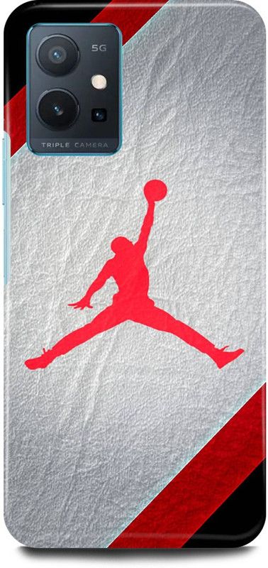 play fast Back Cover for Vivo T1 5G, V2141 JORDAN, SIGN, LOGO, DESIGN  (Red, Hard Case, Pack of: 1)