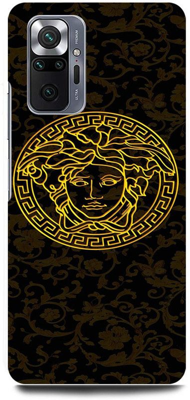 FRONK Back Cover for REDMI Note 10 Pro, VERSACE, MEDUSA, PATTERN, LOGO, SIGN  (Black, Hard Case, Pack of: 1)