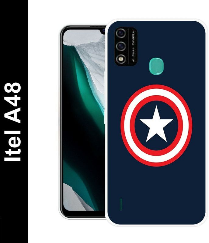 Artage Back Cover for Itel A48  (Multicolor, Dual Protection, Silicon, Pack of: 1)