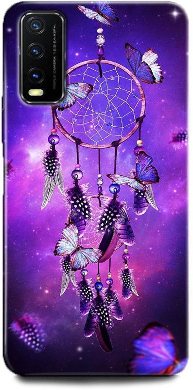 INDICRAFT Back Cover for Vivo Y12G, V2068 DREAM, DREAM CATCHER, SPIRITUAL, BUTTERFLY  (Multicolor, Dual Protection, Pack of: 1)