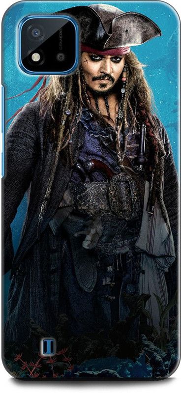INDICRAFT Back Cover for Realme C11 2021, RMX3231 CAPTAIN JACK SPARROW, PIRATES OF THE CARIBBEAN, JOHNY DEPP  (Multicolor, Dual Protection, Pack of: 1)