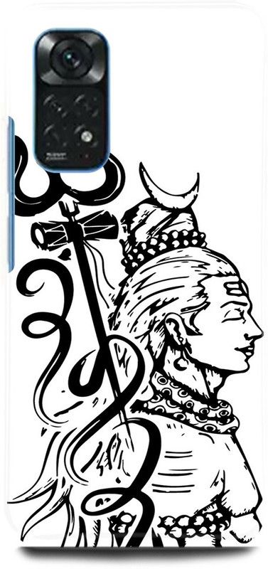play fast Back Cover for Redmi Note 11S OM, MAHADEV, MAHAKAL, SHIV, JI, TRISHOOL  (White, Hard Case, Pack of: 1)