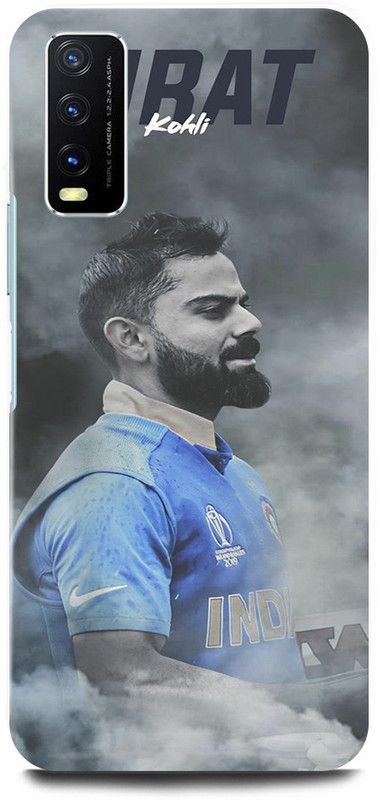 play fast Back Cover for Vivo Y20, V2029 VIRAT, KOHLI, INDIAN, PLAYER, CRICKETER, RCB  (Grey, Hard Case, Pack of: 1)