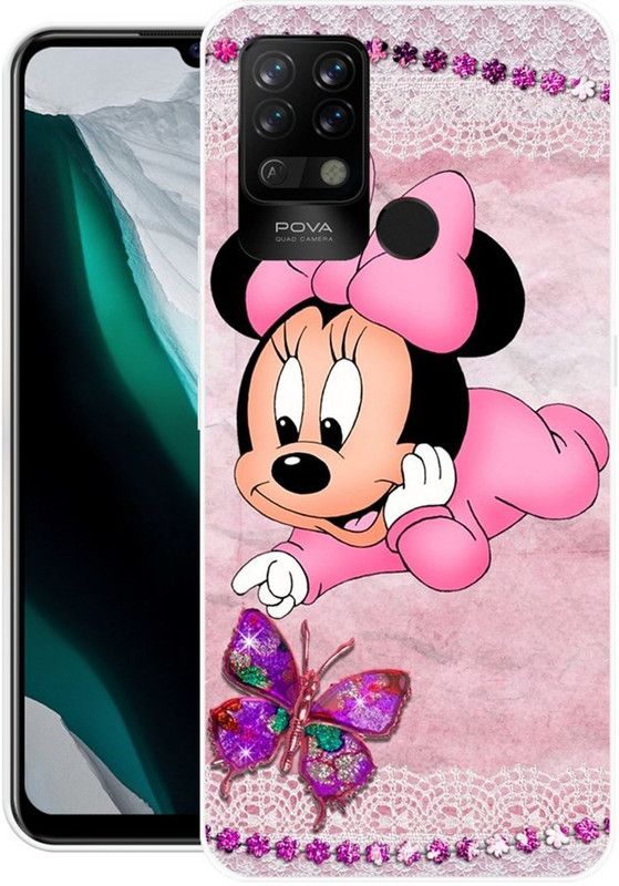 PINKZAP Back Cover for Tecno Pova  (Multicolor, Grip Case, Silicon, Pack of: 1)