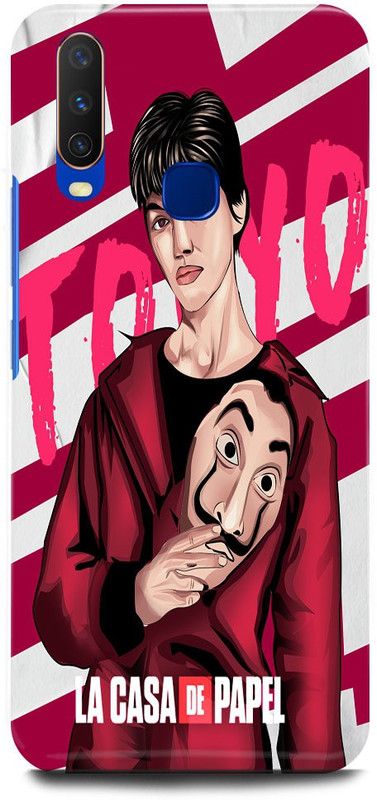 JUGGA Back Cover for Vivo Y17, 1902, TOKYO, MONEY, HEIST, ACTOR  (Pink, Hard Case, Pack of: 1)