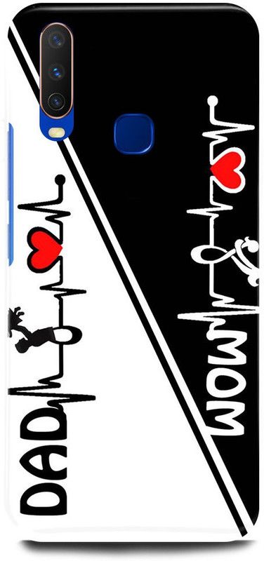 FUGGA Back Cover for Vivo Y11, 1906, LIFE, LINE, MOM, DAD, LOVE  (Multicolor, Hard Case, Pack of: 1)