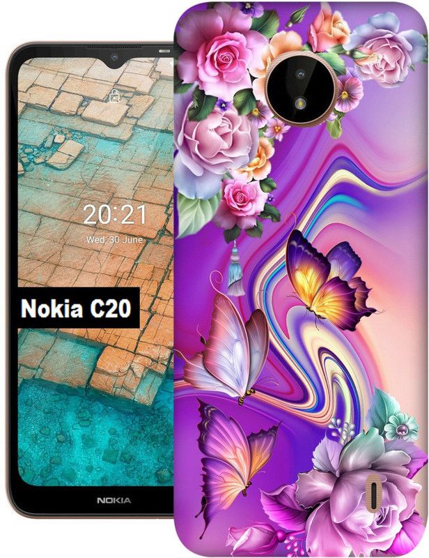 mitzvah Back Cover for Nokia C20  (Multicolor, Dual Protection, Silicon, Pack of: 1)